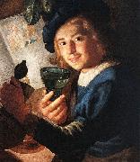 Gerard van Honthorst Young Drinker France oil painting artist